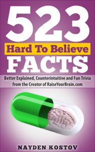 523 Hard To Believe Facts: Better Explained, Counterintuitive and Fun Trivia from the Creator of RaiseYourBrain.com (Paramount Trivia and Quizzes Book 5)